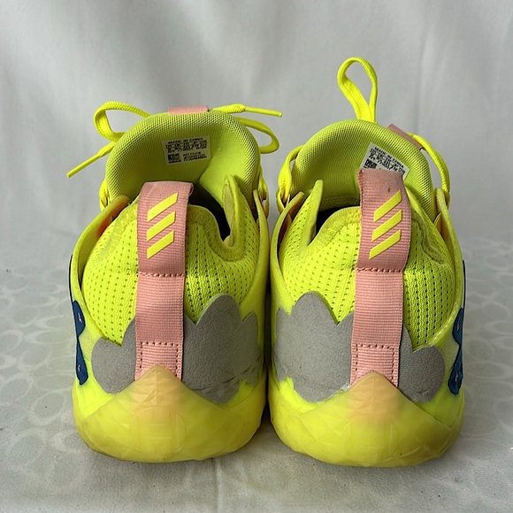 Adidas Men’s Yellow Vol 5 James Harden Boost Basketball Shoes Sneakers **Sz 9** - Picture 5 of 8